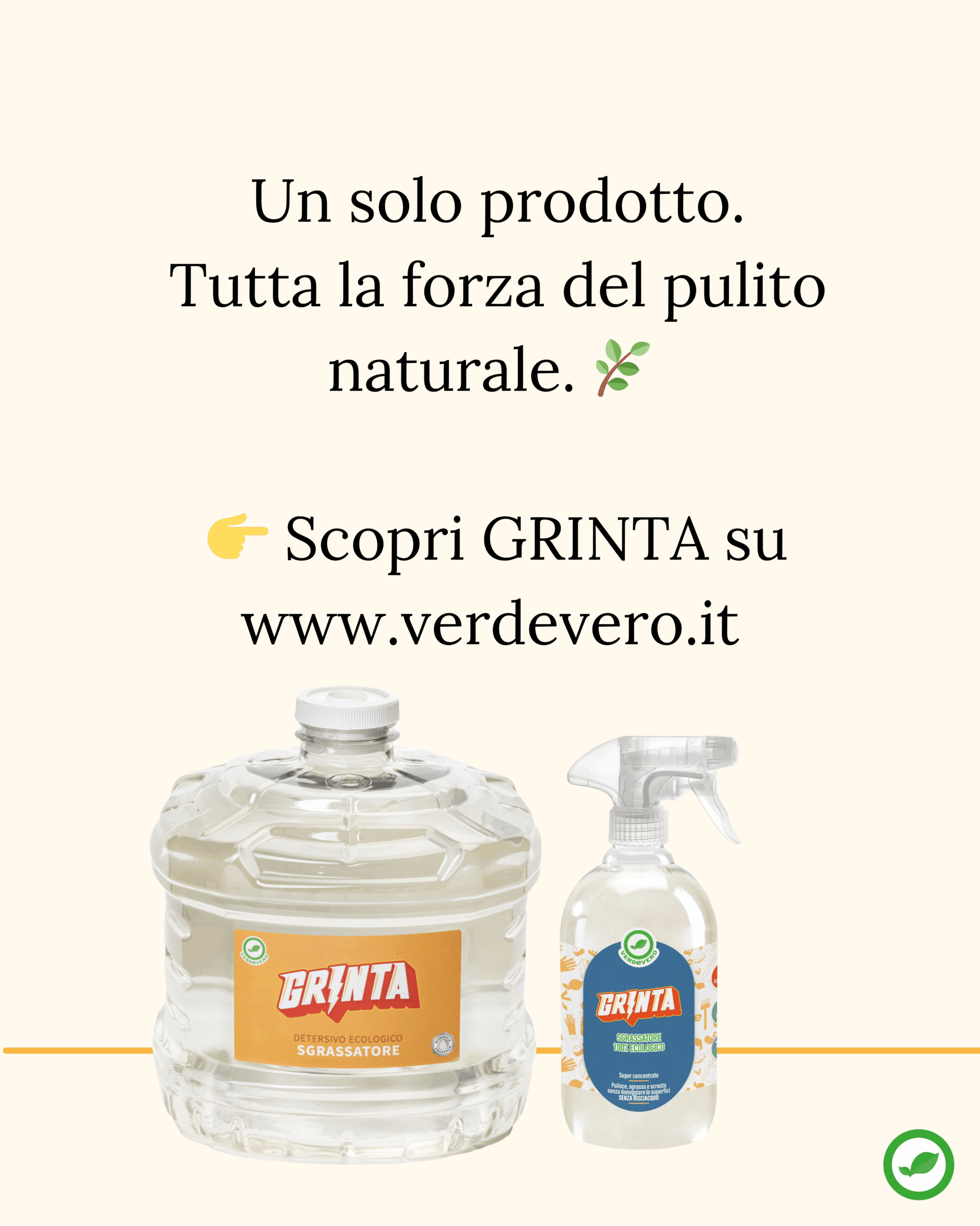 Sgrassatore detersivo ecologico - GRINTA 500ml - immagine 9