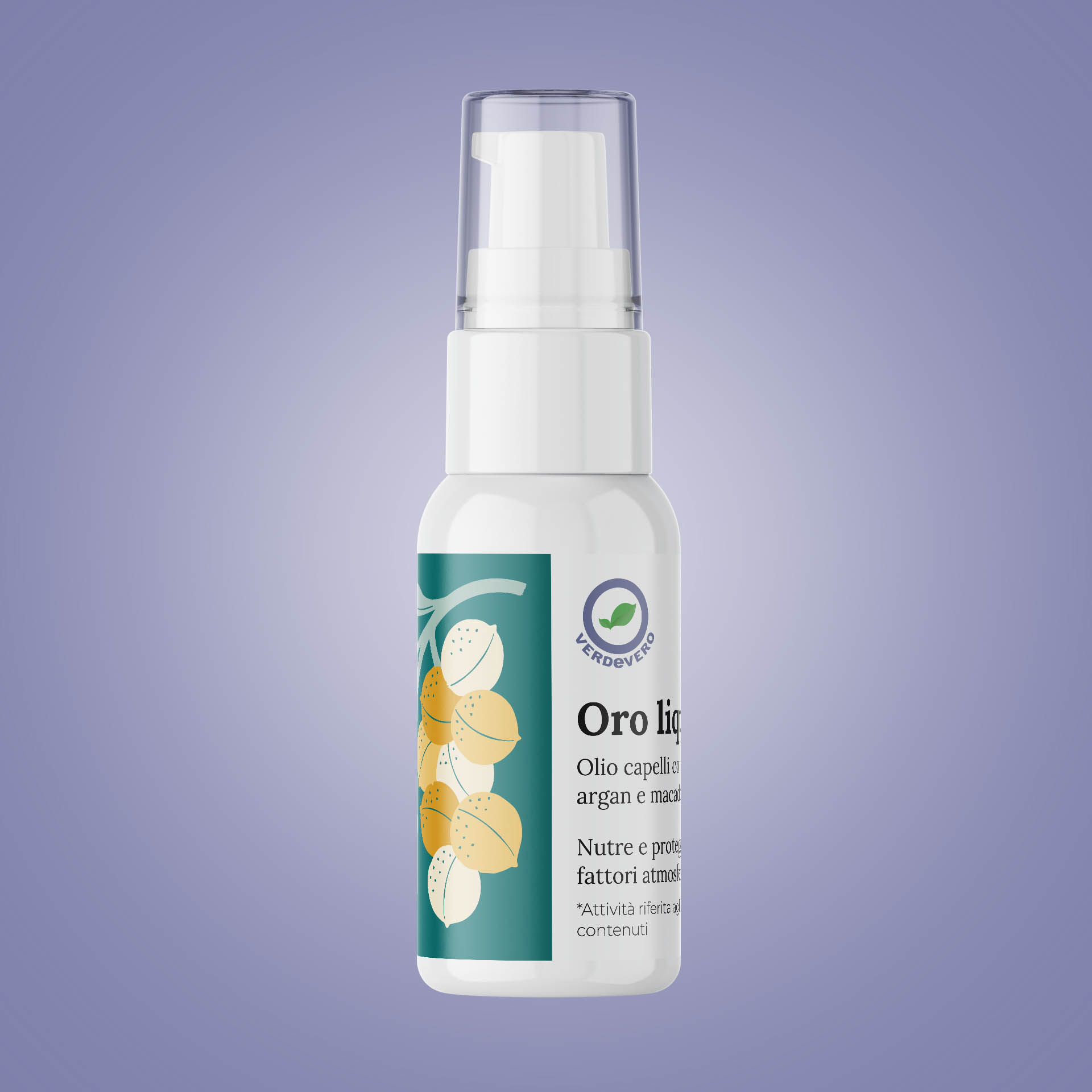 Olio capelli bio con argan