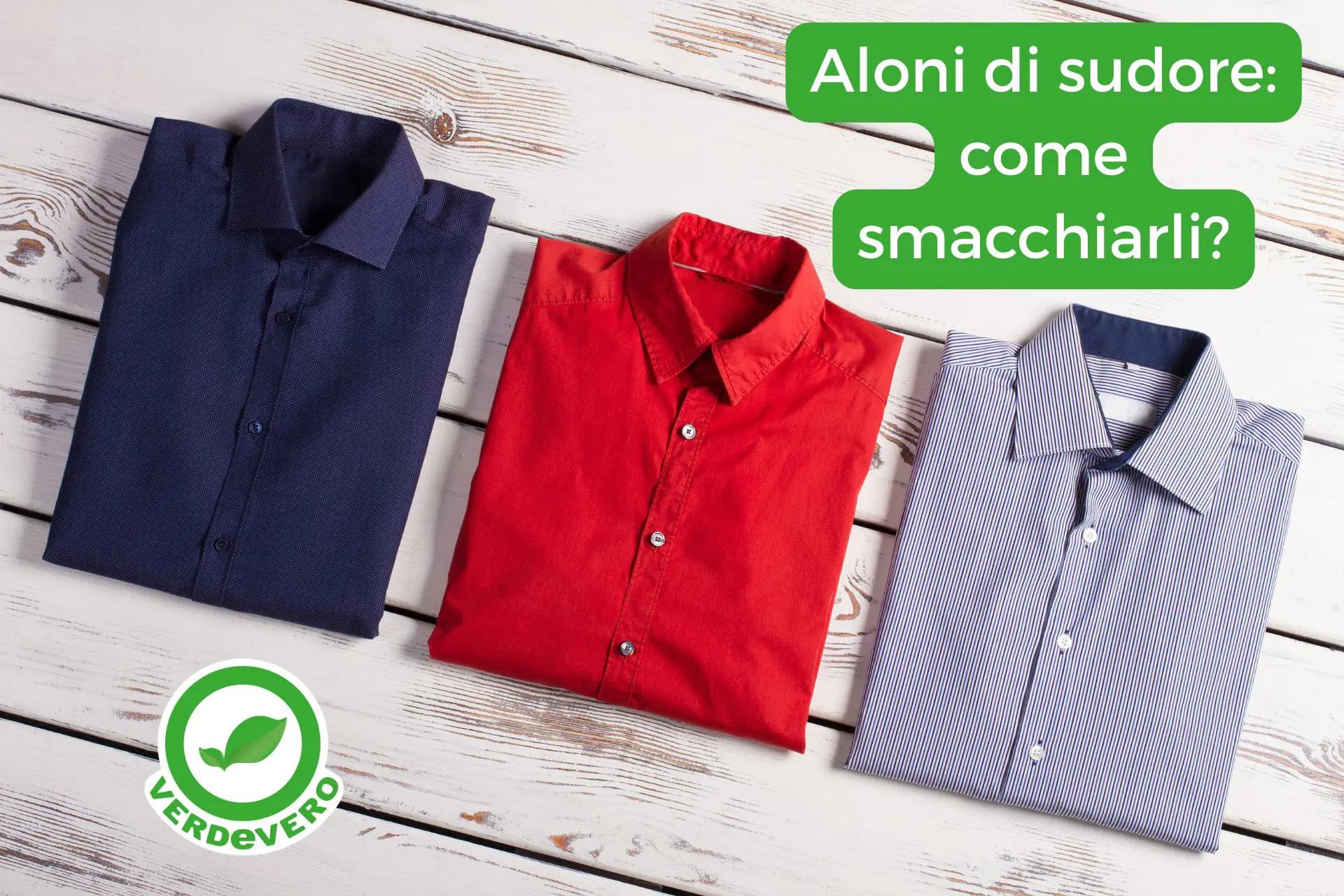 smacchiare colli camicie